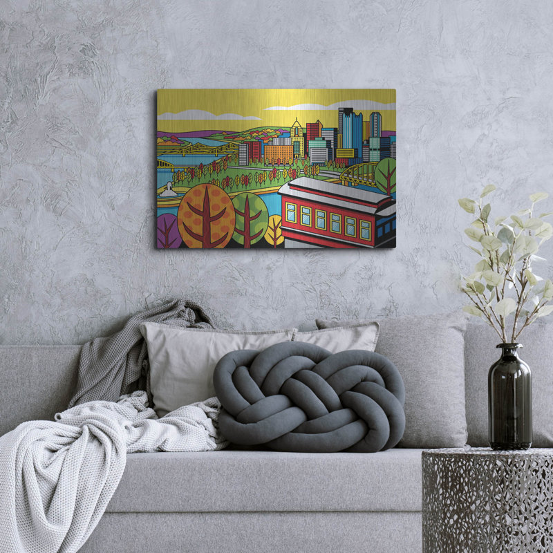 «Pittsburgh Incline Autumn Pop» par Ron Magnes, H 24 po x l 36 po