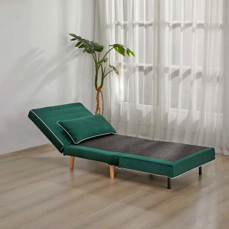 Canapé-lit Modern Velvet, Vert