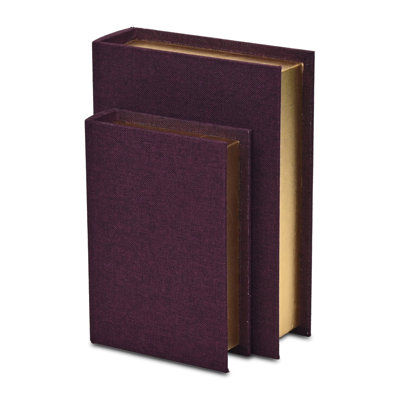 Aiyanna 2 Piece Fabric Book Box Set