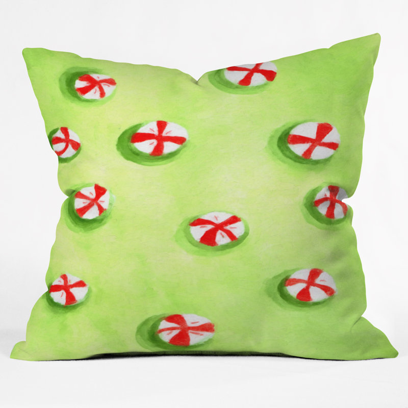 Christmas Candy Throw Pillow, 26" x 26"