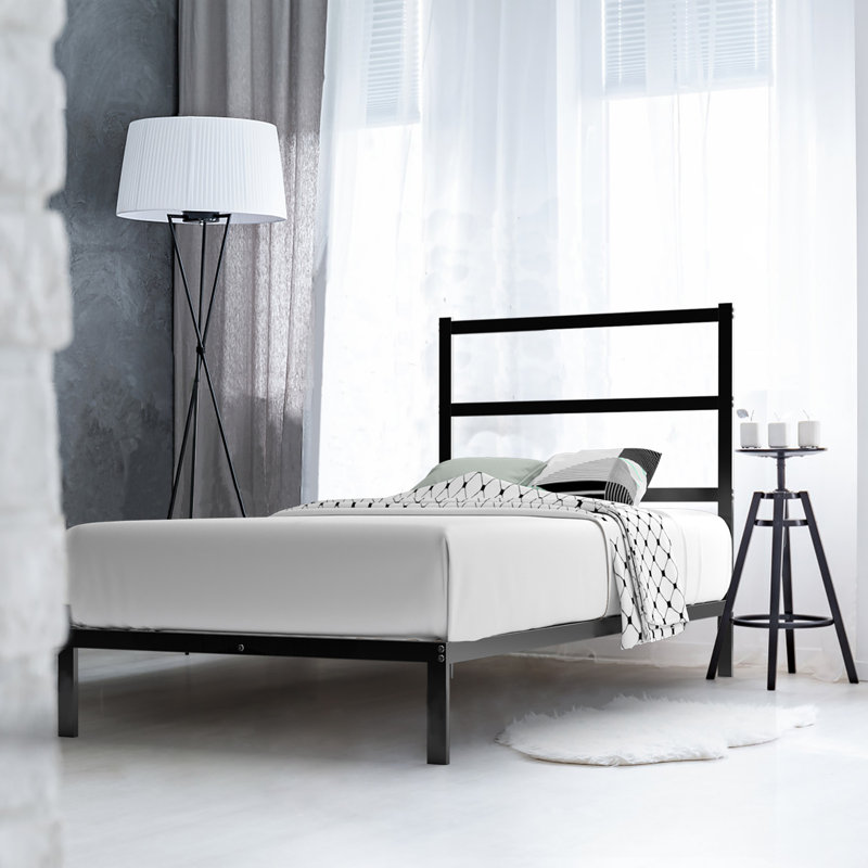Metal Slat Bed, Twin