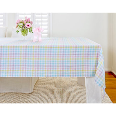 Gingham Check - 100% Pure Linen Tablecloth