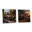 «Expressionist Vintage Car Spirit» - ensemble de 2 art mural en verre acrylique-531233636