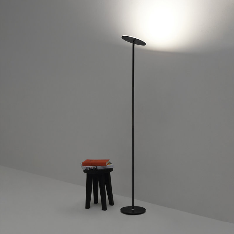 Sky 63 in. Classic Industrial 1-Light Dimmable LED Floor Lamp with Adjustable Head