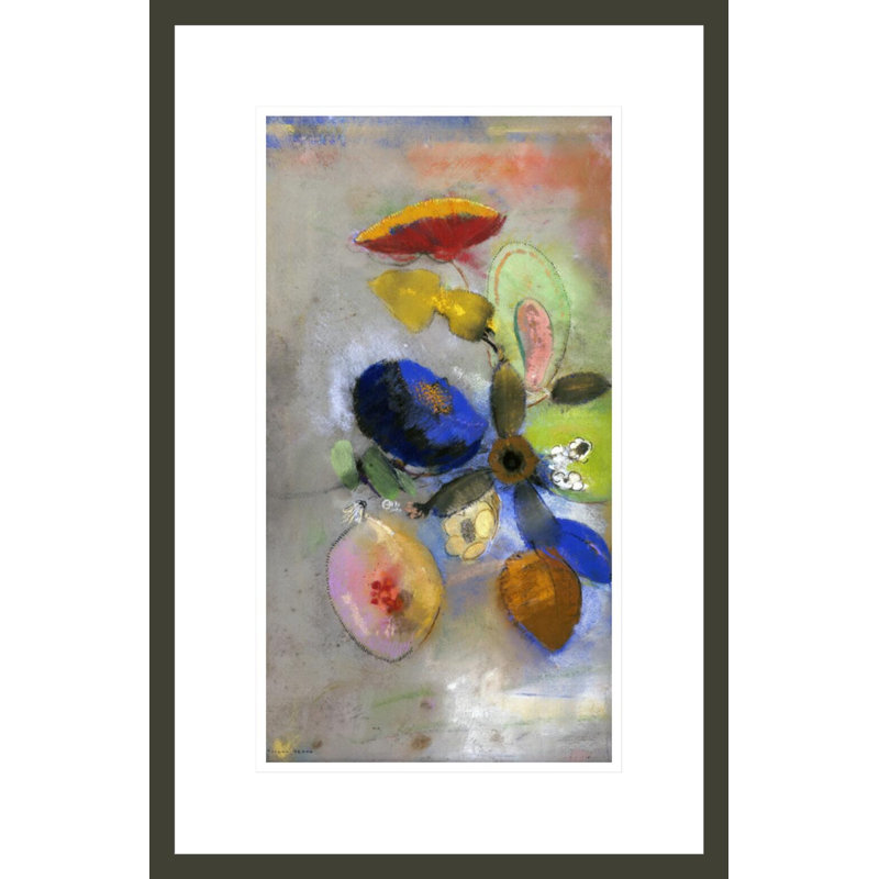 Fleurs par Odilon Redon - Impression sur toile, H 21,75 po x l 14,31 po