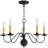 Analycia 5 - Light Steel Chandelier