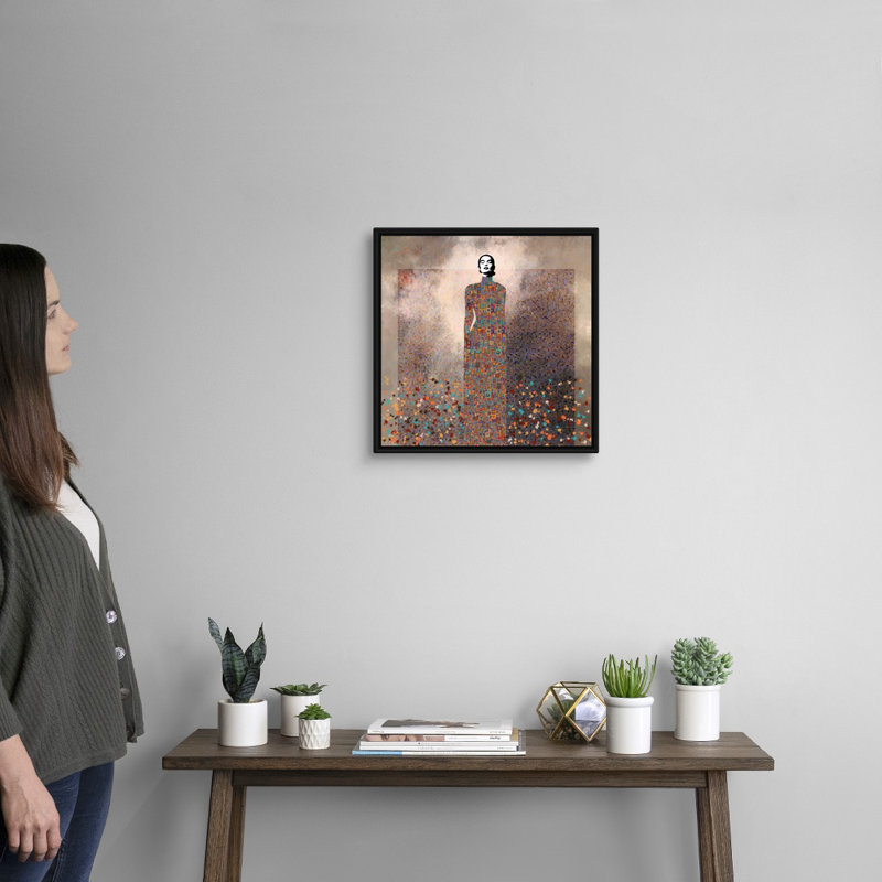 Esta Es Mi Musica by Jose Cacho - Graphic Art Print, Black Framed Canvas, 18" H x 18" W x 1.75" D