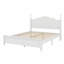 Structure de lit plateforme en bois, lit plateforme de style rétro avec support en lattes de bois-735354448