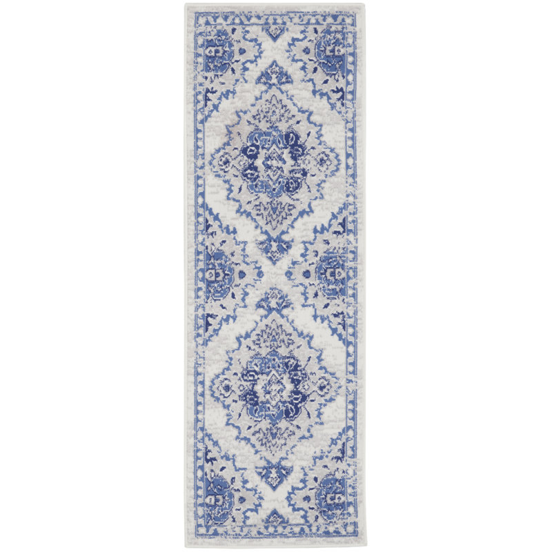 Ikat Indoor Rug, Runner 2' x 8'