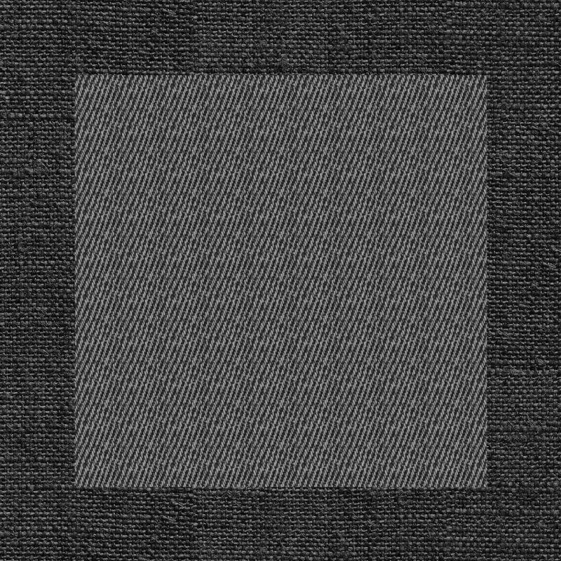 Born Black Easy to Clean Vinyl Mat, Rectangle 2' x 3'