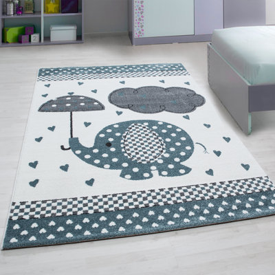 Baymore Animal Print Flatweave Area Rug