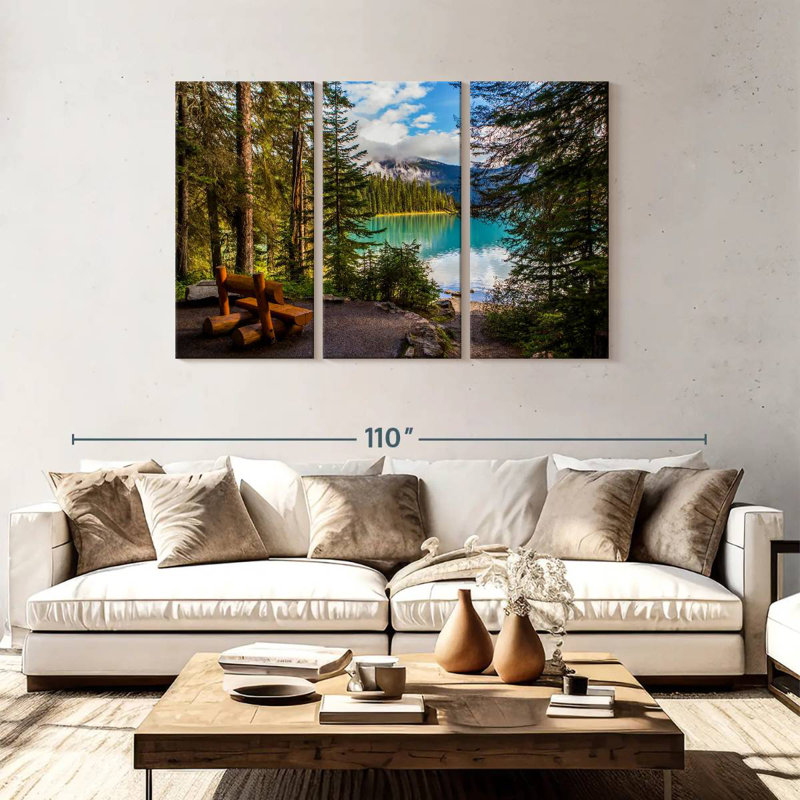Paysage du lac Alvord Louise, H 48 po x l 74 po
