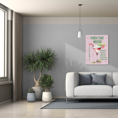 'Holiday Drinks D' by Jean Plout Canvas Wall Art