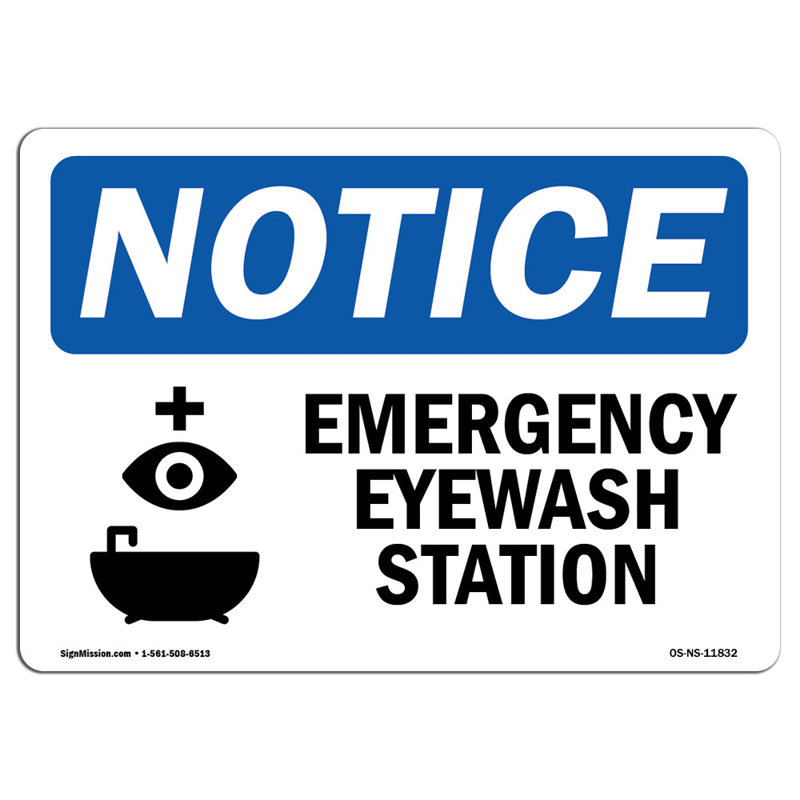 Plaque de douche d'urgence