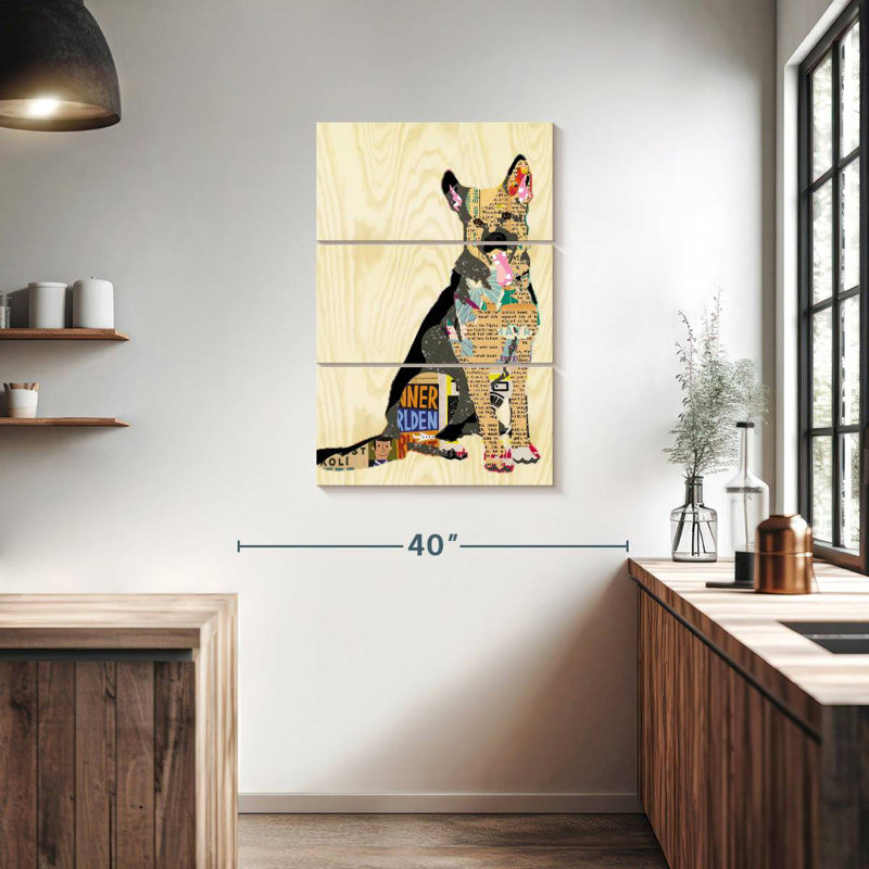 Collage de berger Brampt, H 38 po x l 24 po