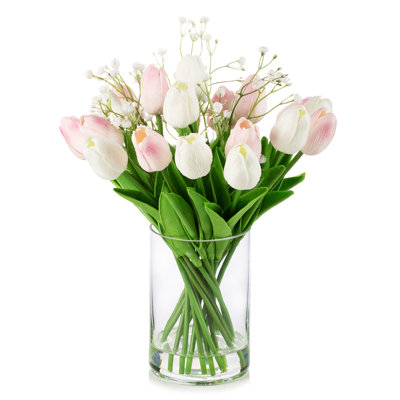 Arrangement floral tulipes dans un vase