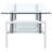 Paizleigh vidaXL Coffee Table, Tempered Glass Top, Center Table, 37.4''x21.7''x15.7''-1591512423