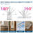 JOYMOOP Flat Squeeze Mop and Bucket Set, with 50" Mop Handle and 2 Grey Microfiber Pads