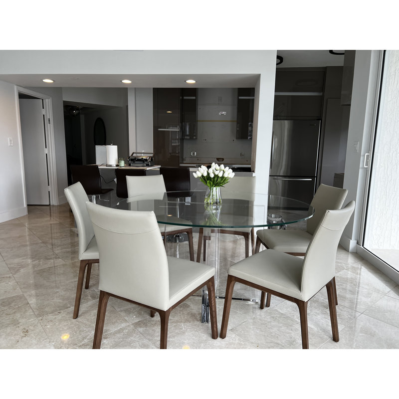 Round Glass Dining Table