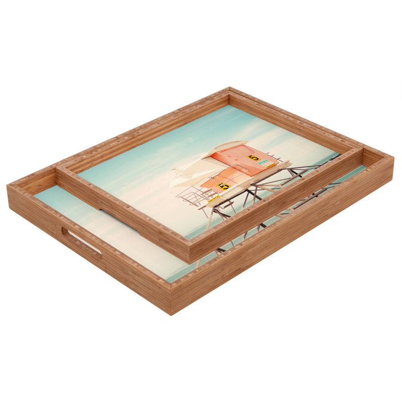 Plateau de table repose-pieds/café beach, H 1,75 po x l 18 po x P 14 po
