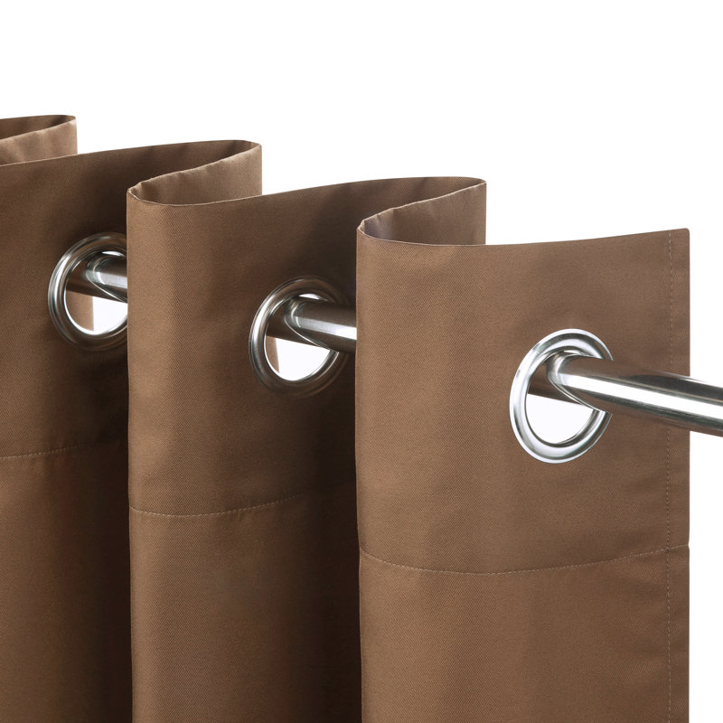 Rideau simple occultant en polyester 52 po, Tanné, L 52 po x L 120 po