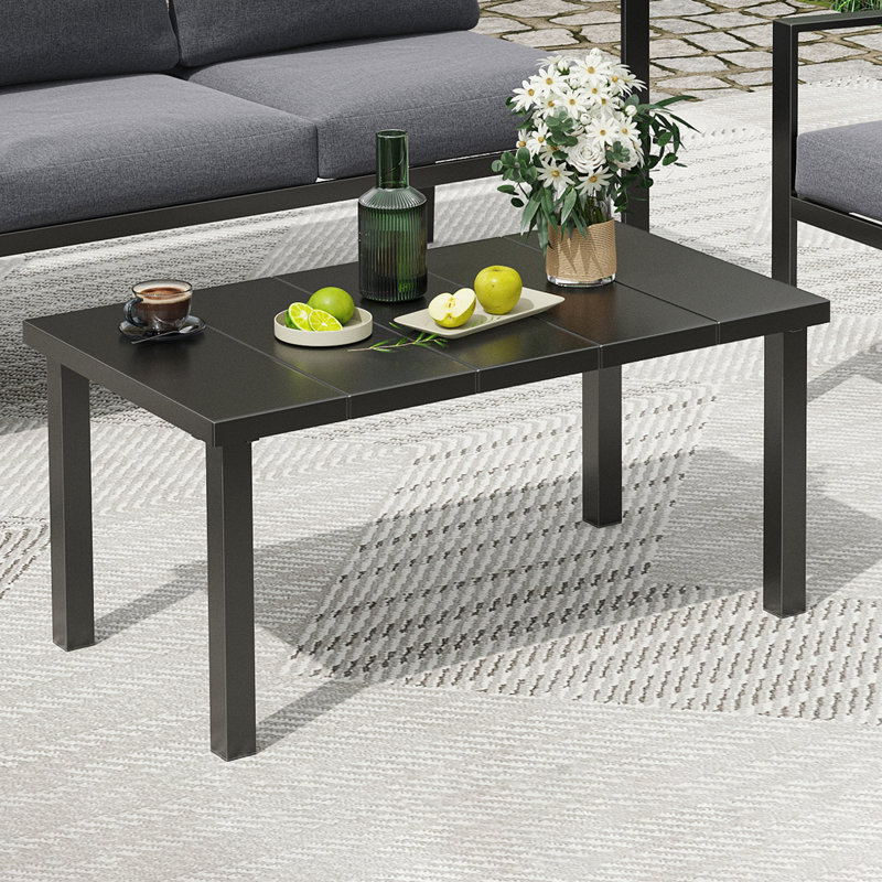 Table basse d'extérieur en métal