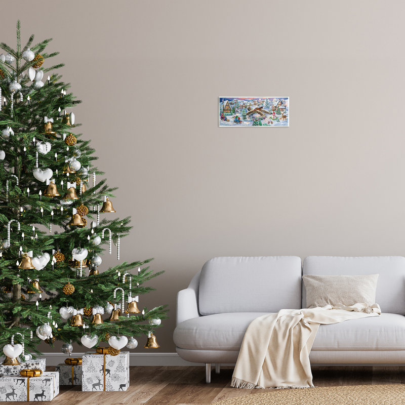 "Snowy Winter Townscape", art mural par Grateful Licensing