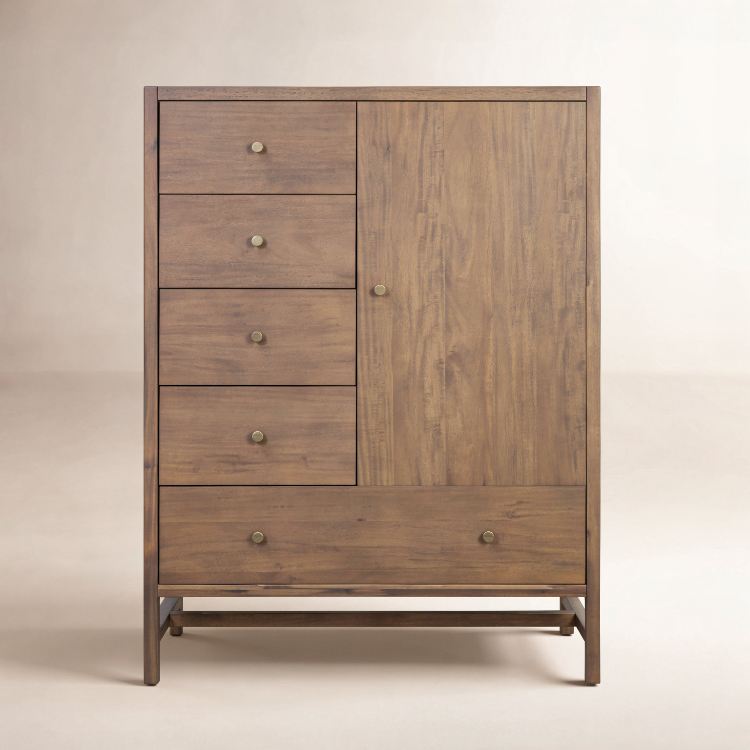 Nerida 40" Acacia Dresser, Saddle Tan