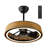 Boho Round Enclosed Reversible Ceiling Fan Light