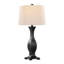 Lampe de table contemporaine 29 po Riley en bronze huilé avec abat-jour en lin avoine de Grandview Gallery par LumiSource