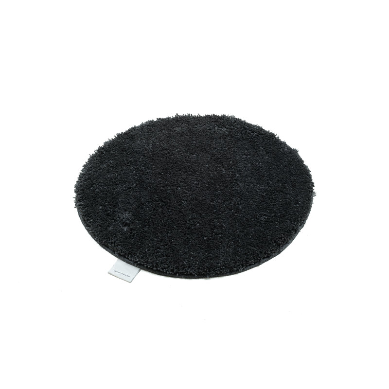 Circle Bath Rug, 90cm, Anthracite
