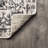 Merza Ornate Geometric Medallion Dark Gray Rug-1885836709
