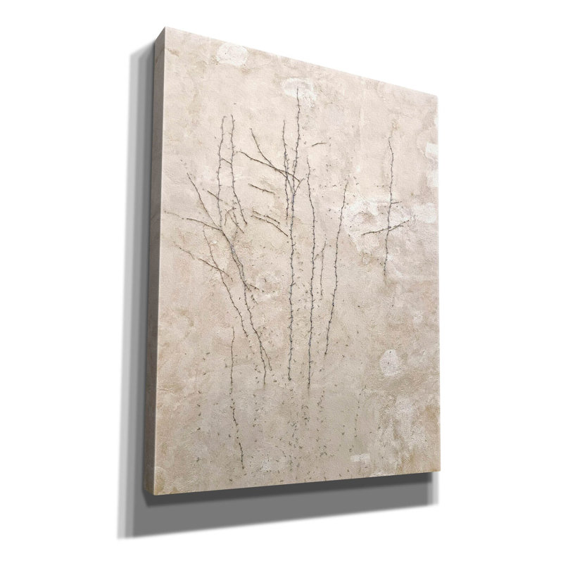 «Stucco Minus Vine 3» par IMB, art mural sur toile, H 34 po x l 26 po x P 1,5 po