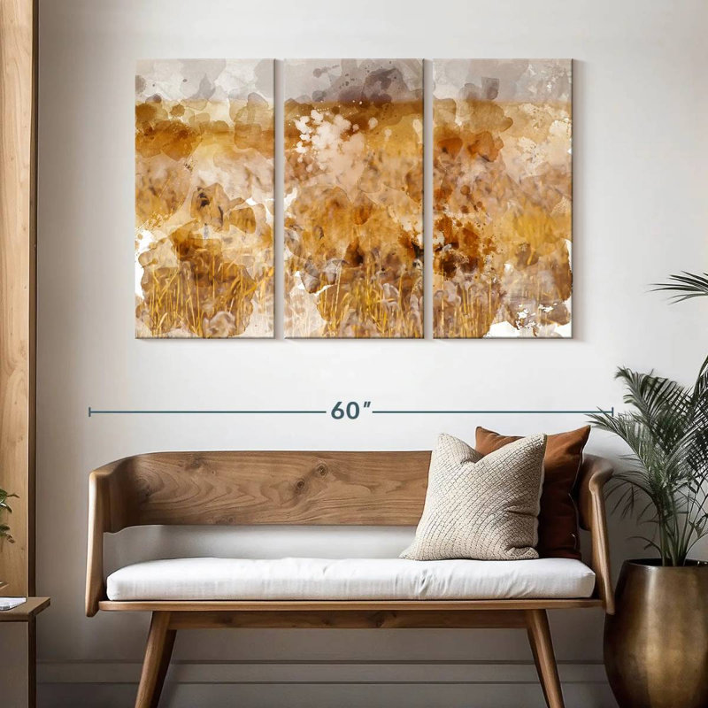 Alvord Golden Reeds Landscape, 32" H x 50" W