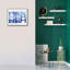  «Blue Geometric Abstract 1» par Wild Apple Portfolio, art mural sur toile, 24 po x 20 po