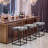 Tuckerman Industrial Bar Stools Set - Rust Steel Frame with Foam Cushions & Anti-Slip Pads-1446983339-1452970209