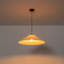 Grand luminaire suspendu conique en tissu 1 lumière
