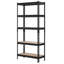 Étagère de rangement réglable à 5 niveaux, capacité de 2 000 lb, étagère de rangement robuste pour garage, étagère utilitaire en métal, pour la salle de bain du sous-sol du garde-manger, l 28,35 po x P 12,17 po x H 59,84 po