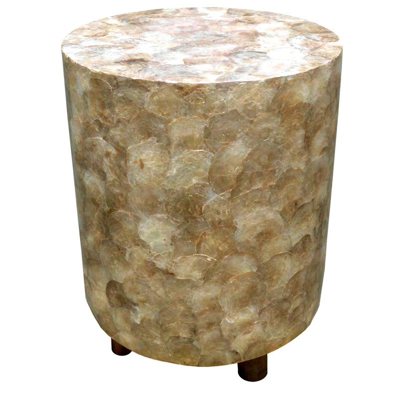 Tabouret rond coquille Wykoff