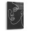 «About Face 2 BW» par Moira Hershey, art mural en verre acrylique-1909952670