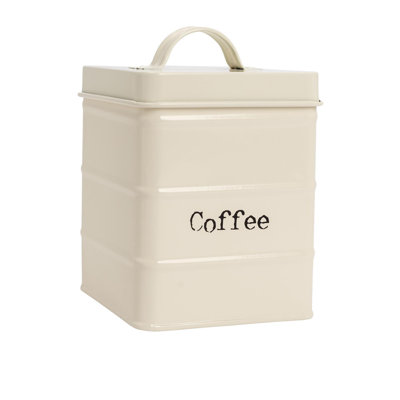 Harbour Housewares Vintage Metal Kitchen Coffee Canister