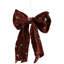 Glittered Starburst Velveteen Bow Christmas Decoration