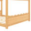 Lits robustes en bois pour enfants, style Montessori, finition naturelle