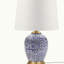 Lampe de table bleue en céramique