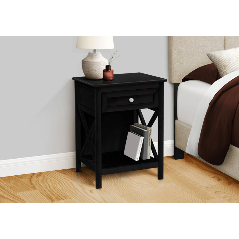 Table de chevet pour chambre à coucher, table de chevet, table d'appoint, table d'appoint avec tiroir de rangement et tablette pour chambre à coucher et salon