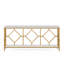 Canapé extra long de 70,9 po, console industrielle étroite derrière le canapé avec structure en métal à motif de losanges, rangement ouvert à 2 niveaux
