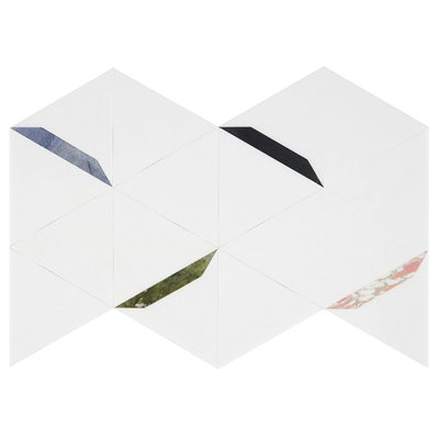SAMPLE-Tres Nero Gem Polished Marble Mosaic Tile
