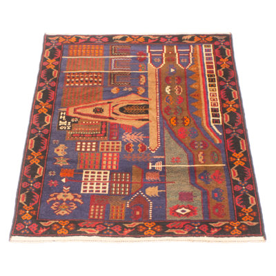 Teimani Navy Rug 3'2" x 5'0"