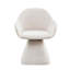 Chaise d'appoint pivotante à 180 °