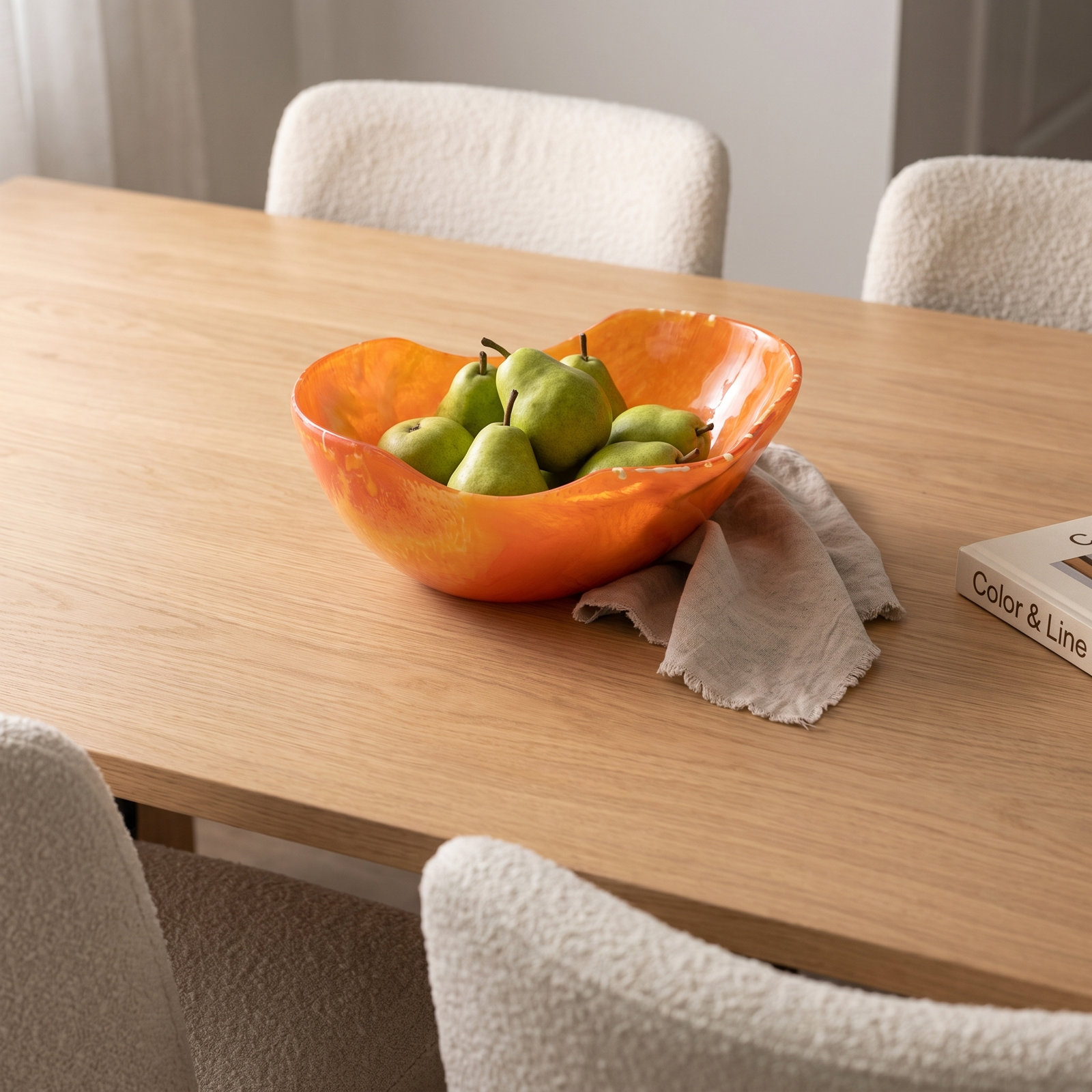 Olwen Decorative Bowl, Orange